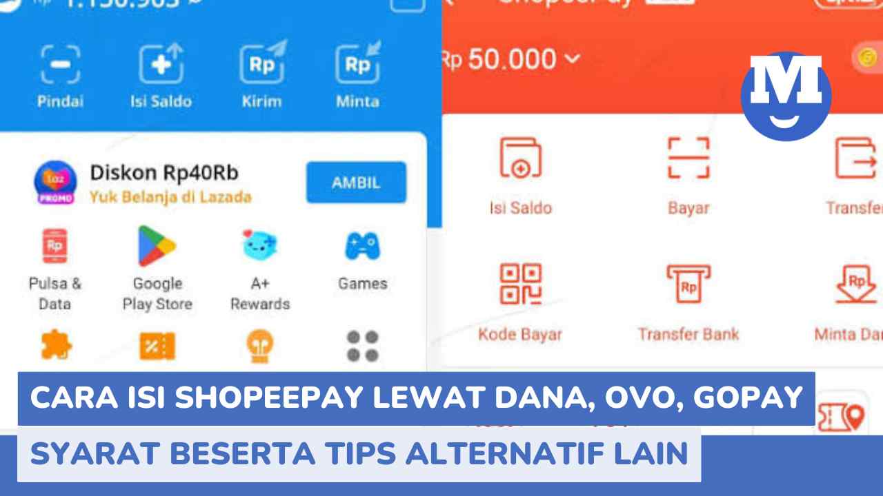 Cara Isi ShopeePay Lewat DANA